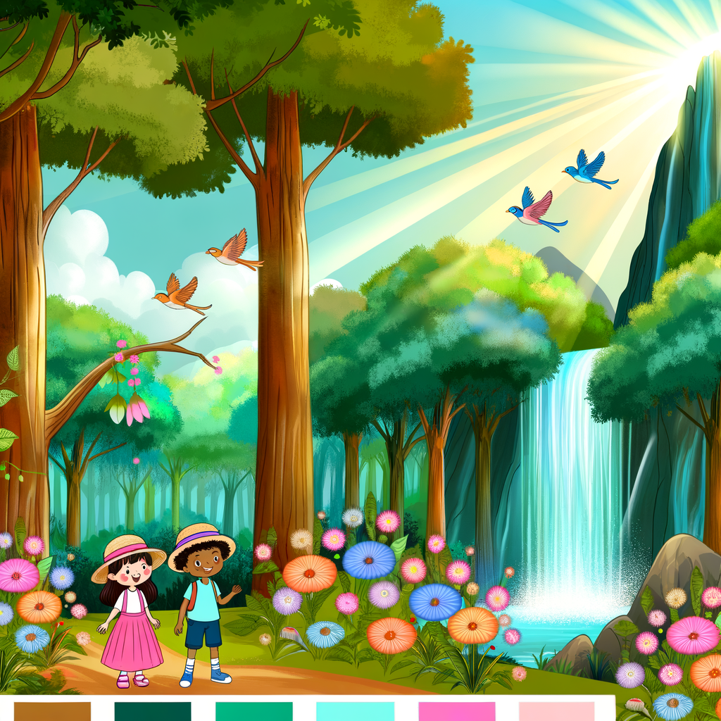 Shimmering Waterfall