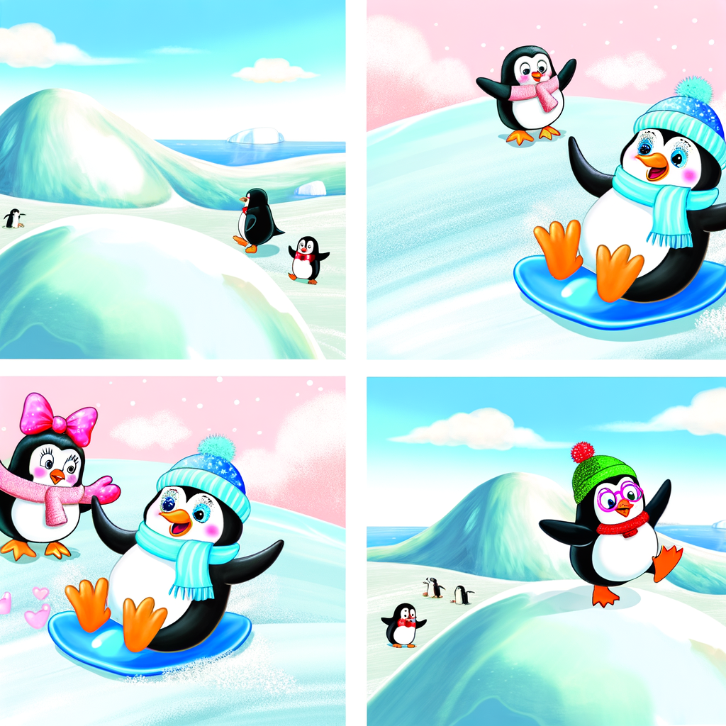 Penguin’s Snowy Slide